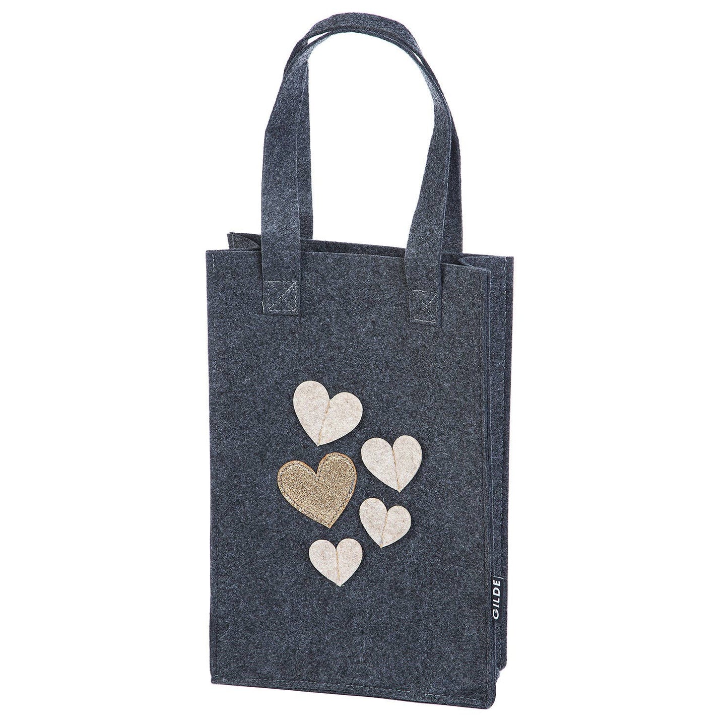 Geschenktasche Filz "Herzregen"