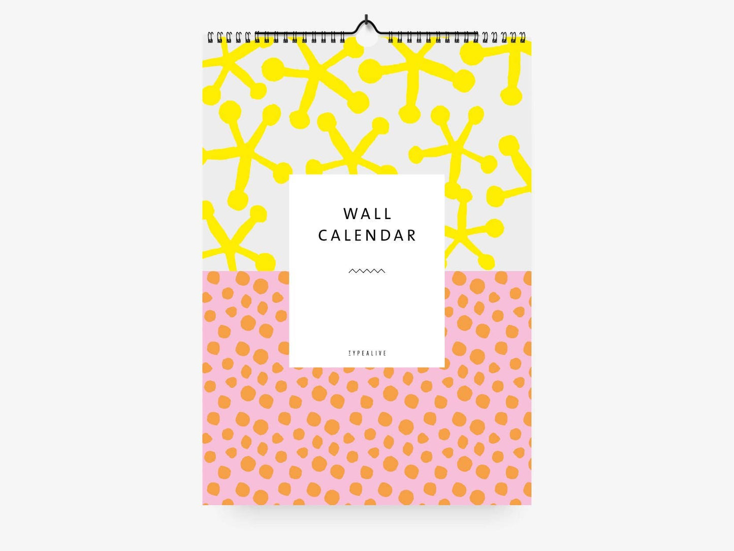 typealive - Wandkalender / Pattern