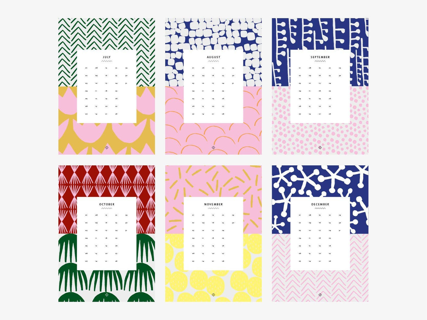 typealive - Wandkalender / Pattern