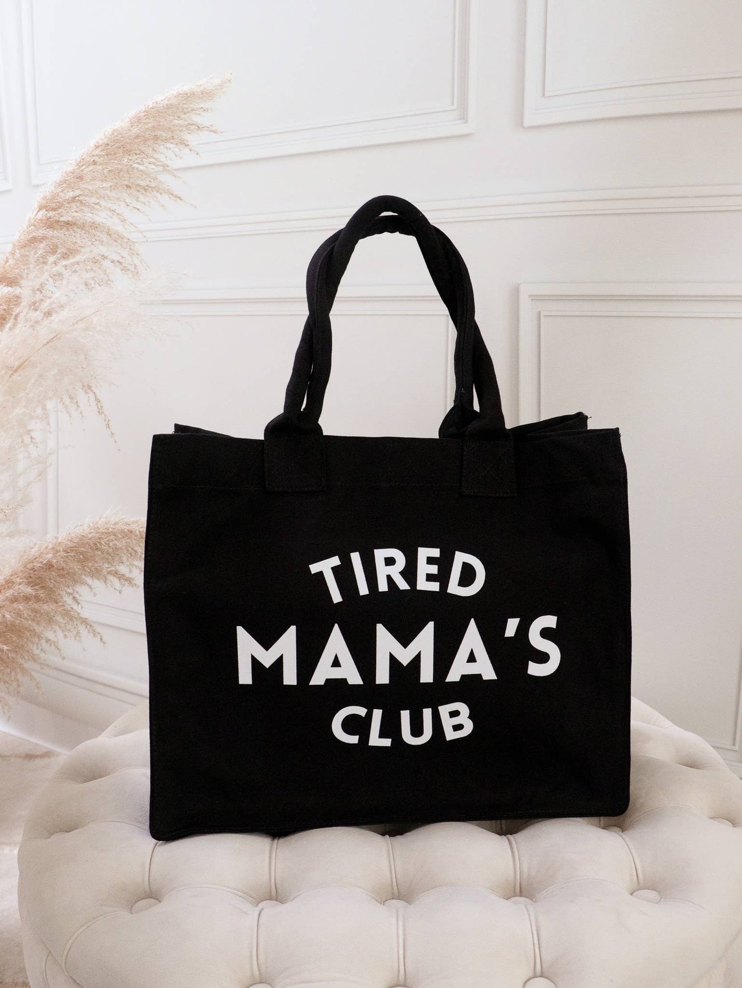 Tired Mama’s Club – Große Tragetasche aus Baumwolle