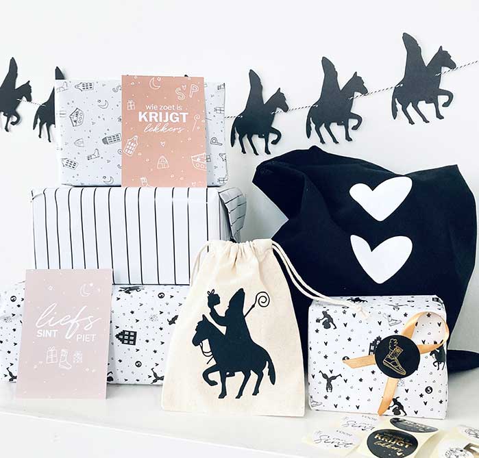NynkeOntwerpt - Geschenkpapier | Sintmix