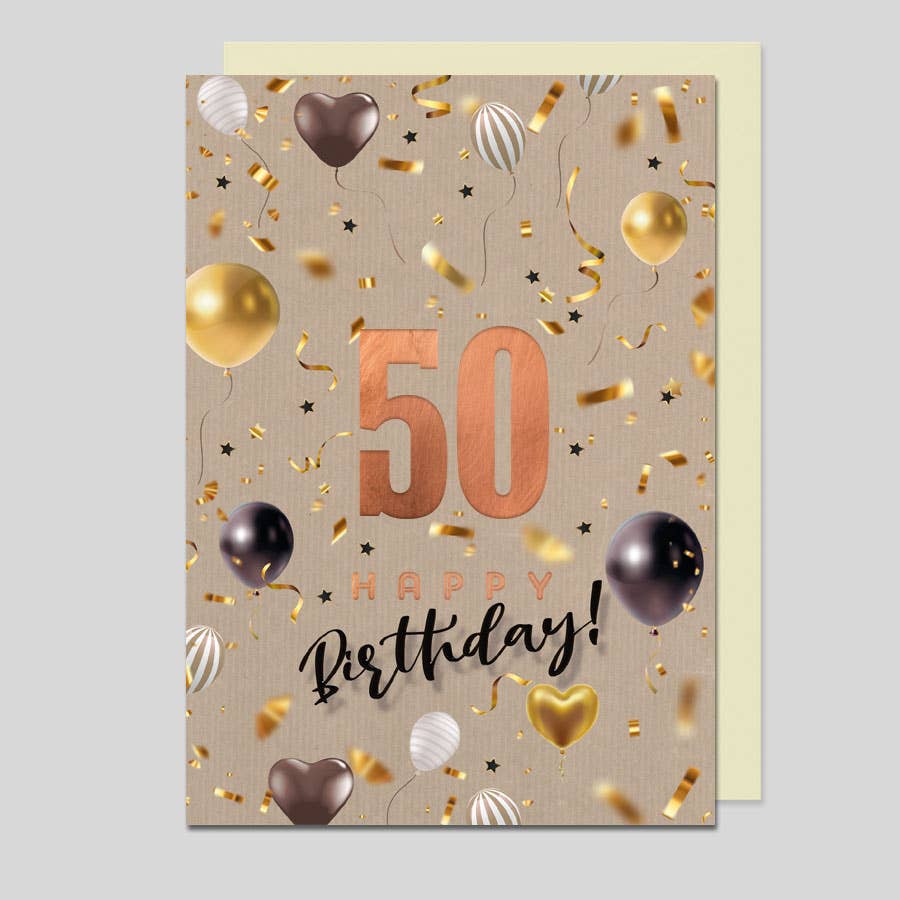 Michel-Verlag GmbH - Glückwunschkarte zum 50. Geburtstag