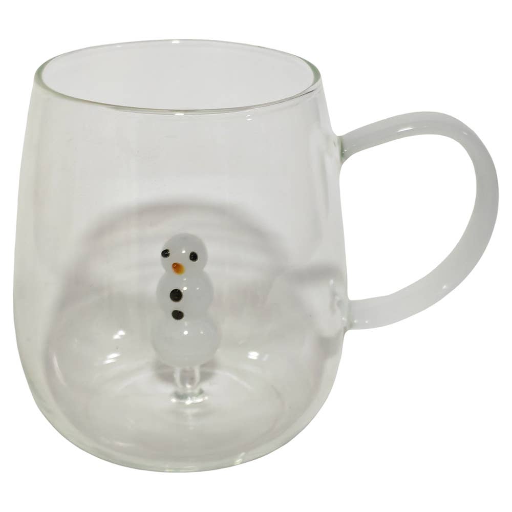 VdE Tivoli 1996 - XMAS BECHER BOROSILIKAT 3D SCHNEEMANN 450ML
