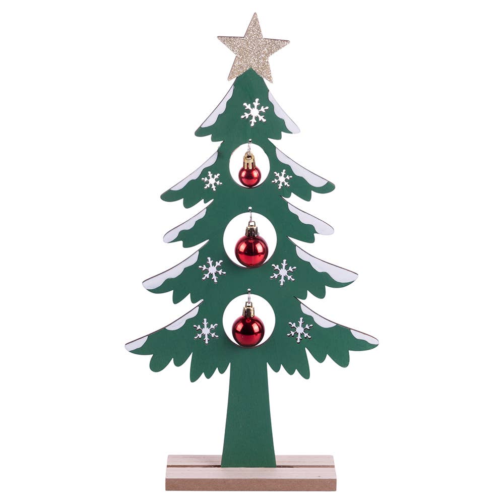 VdE Tivoli 1996 - WEIHNACHTEN CHIC BAUM HOLZ H 22,5 CM