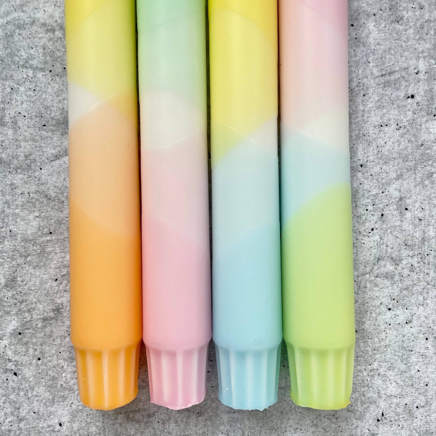 Wolkenreich - Dip Dye Kerzen | Frühling I | 4er Set