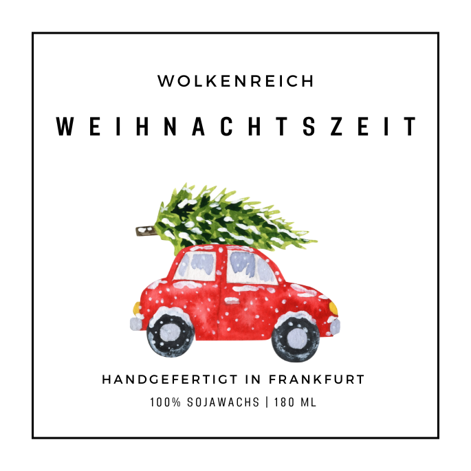 Wolkenreich - Weihnachtszeit, Weihnachtsgewürze | Duftkerze, Sojawachs