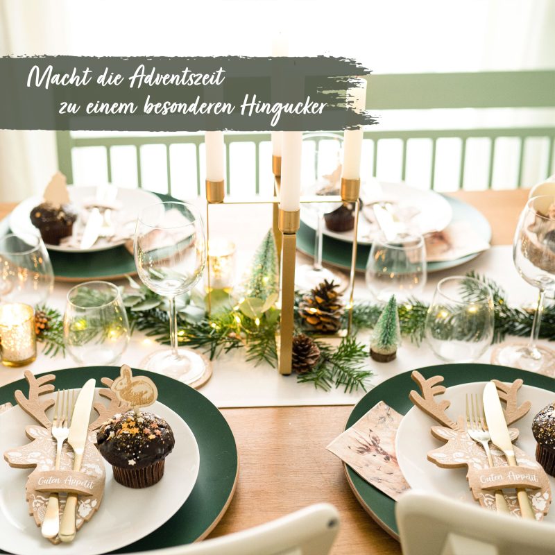 Filzbesteckhalter zu Weihnachten "Hirsch"