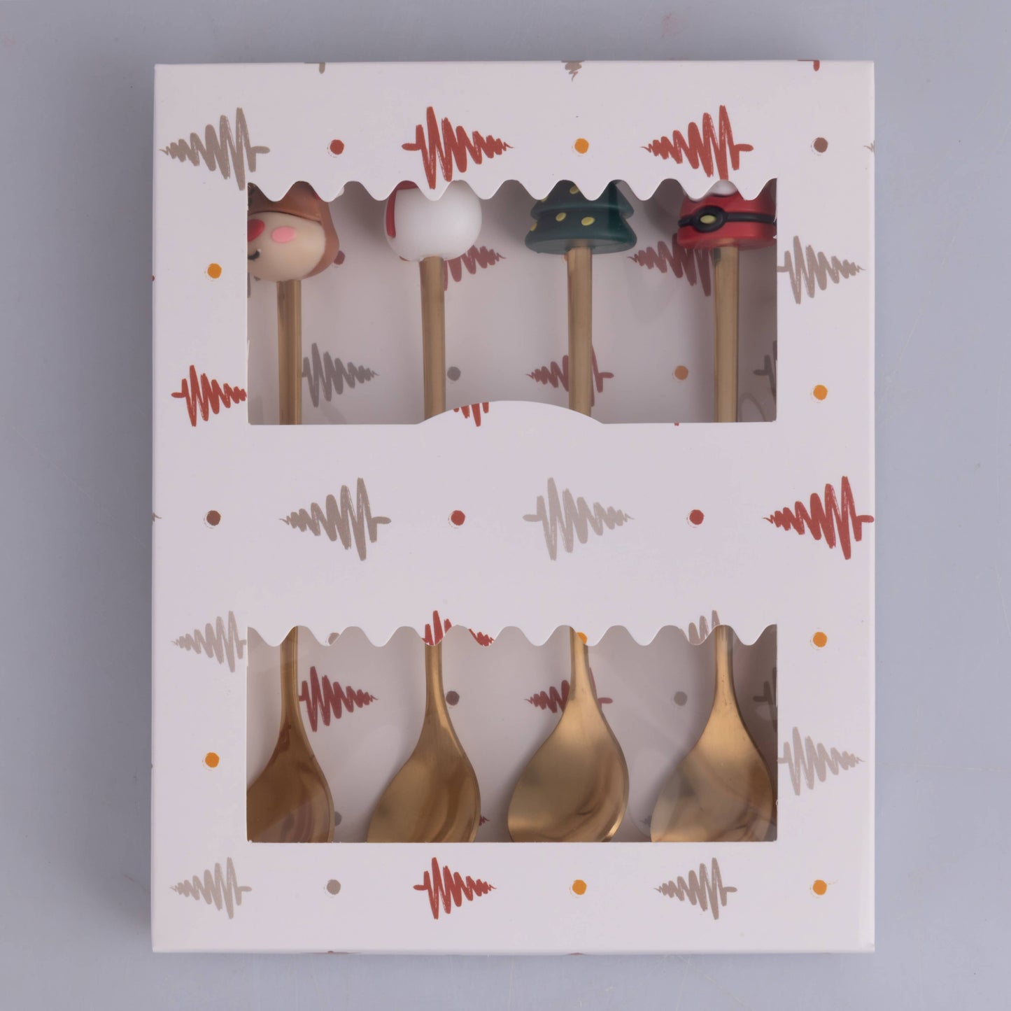 VdE Tivoli 1996 - XMAS SET4 LÖFFEL MIT DEKORATION AUS PVC