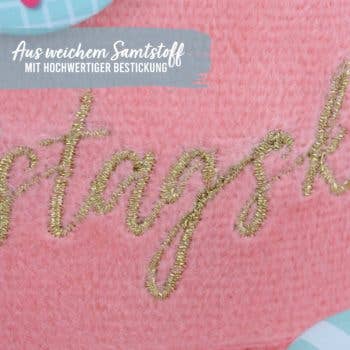 Papierdrachen - Papierdrachen Geburtstagskrone Samt mit Zahlen - Rosa