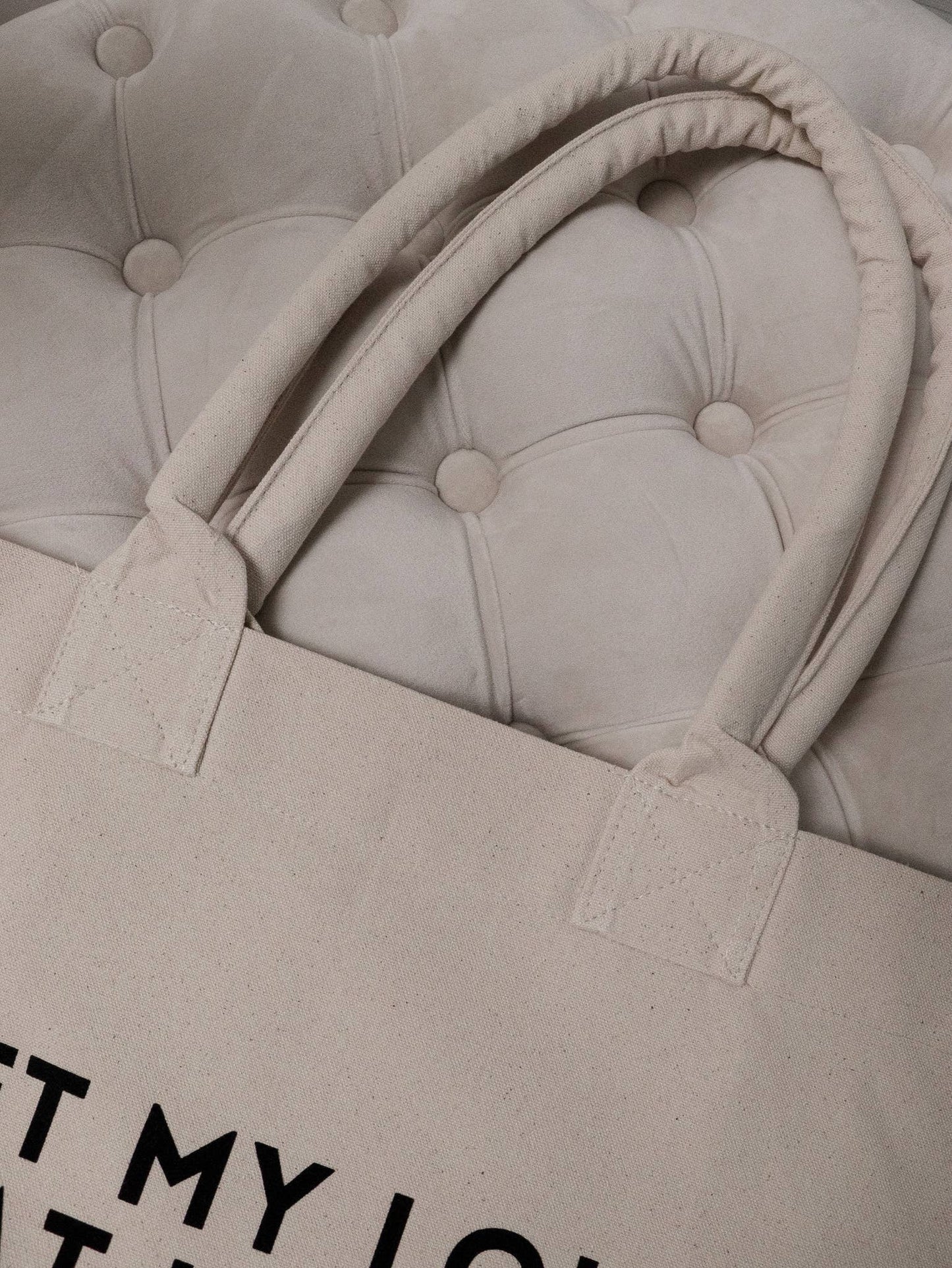 Tote Bag "Left my Louis at home" - stylische Baumwolltasche