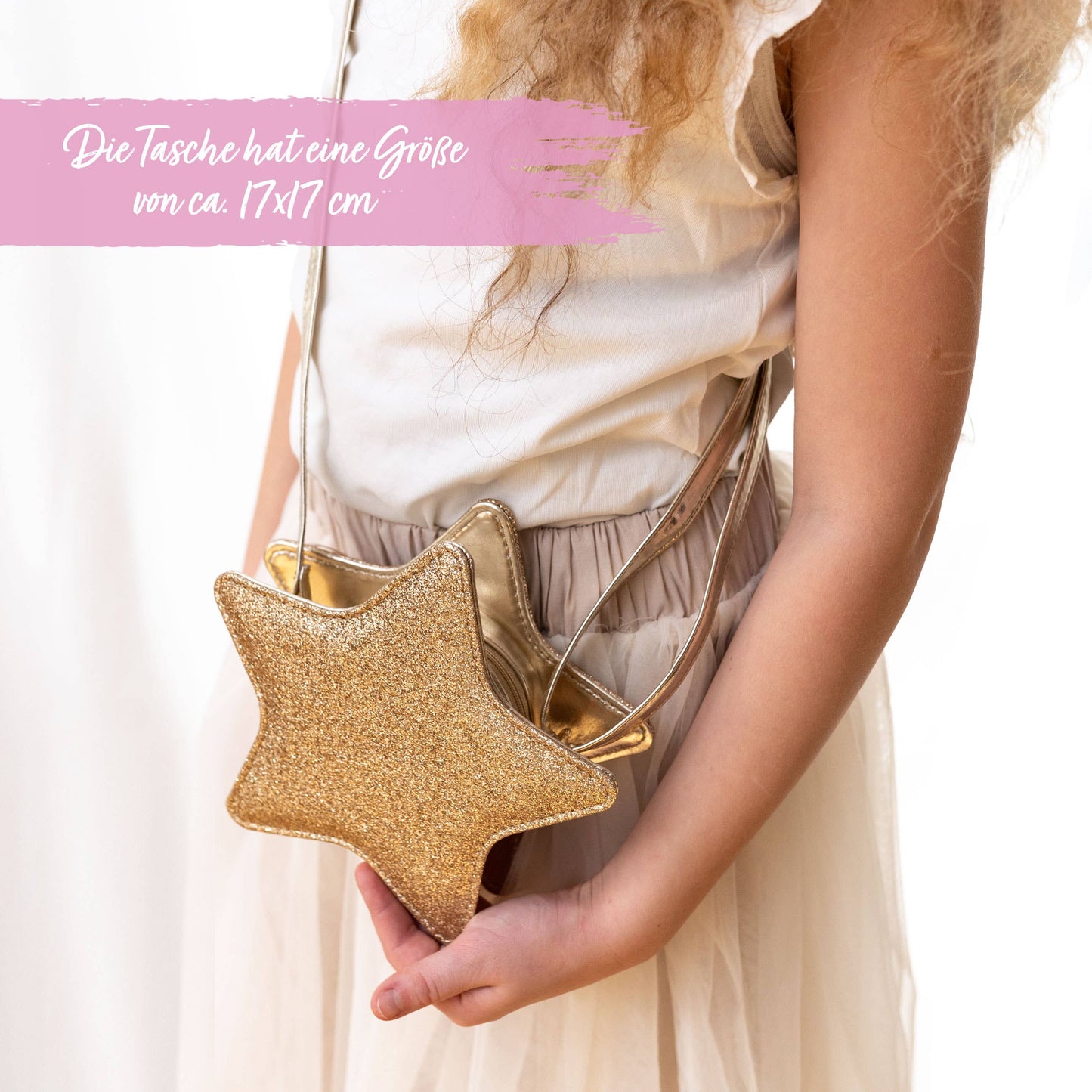 Kinderhandtasche GlitzerStern