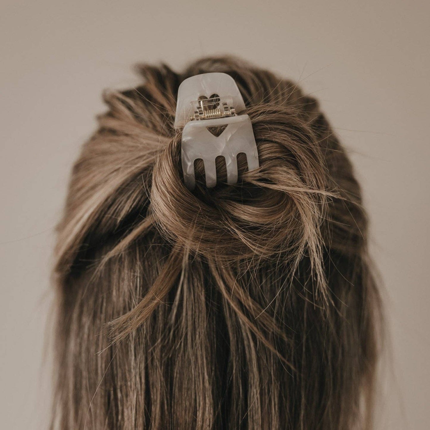 Eulenschnitt - Haarspange klein Herz Pearl (VE = 10 Stk.)