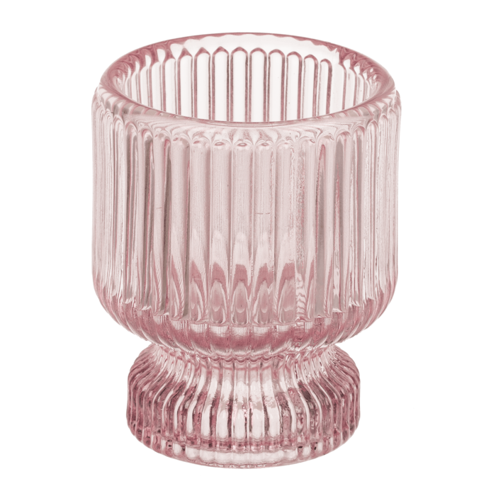 Out of the blue KG - Teelicht-/Kerzenhalter aus Glas, 2 in 1,
