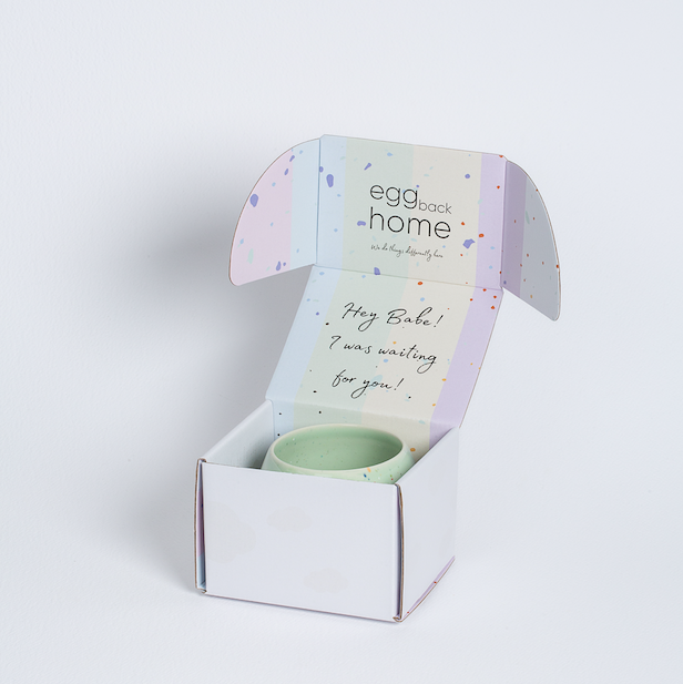 Egg Back Home - New Party Ball Tasse, 250 ml, Weiß