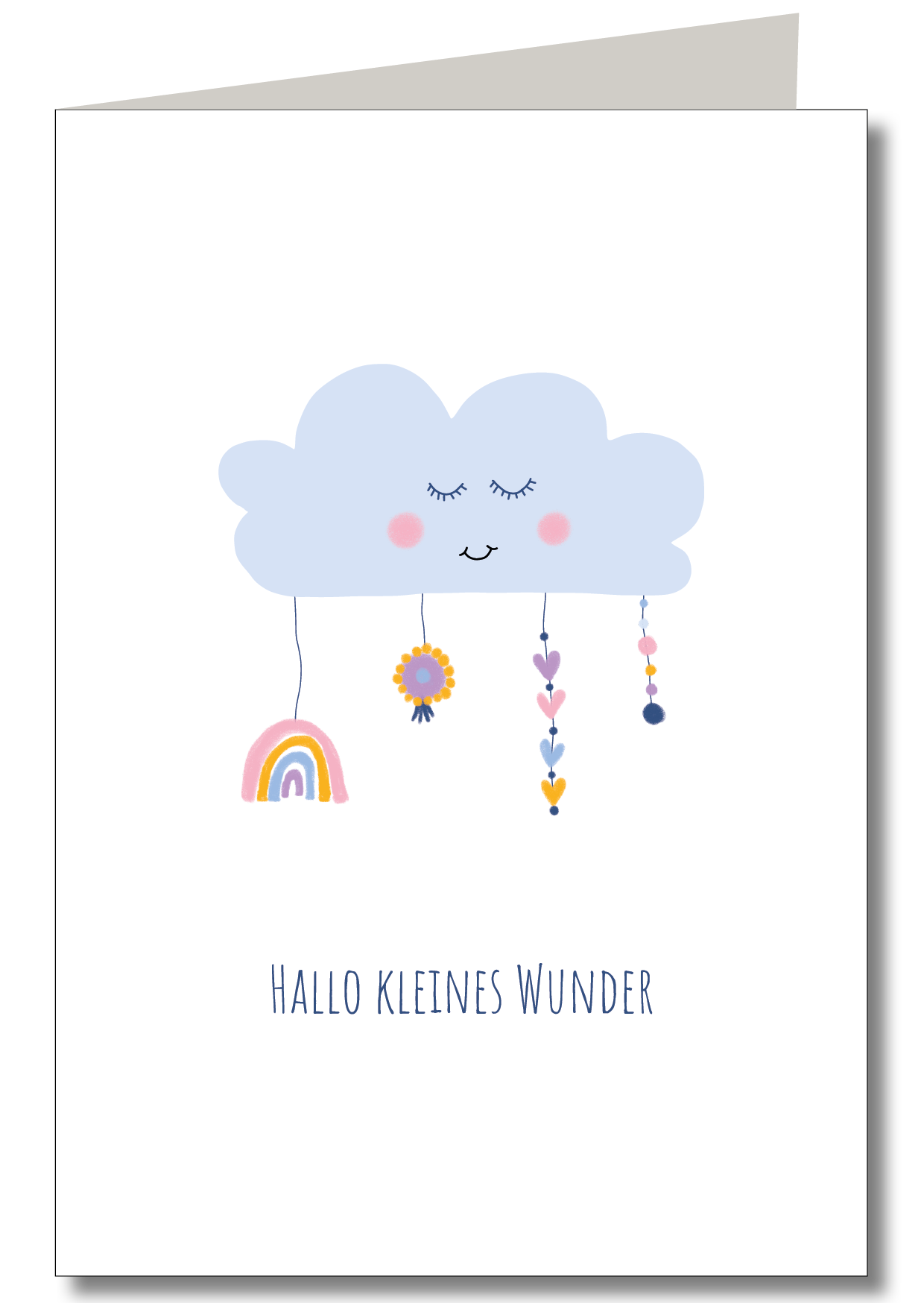 KEITCARDS - Baby Wolke mit Anhängern
