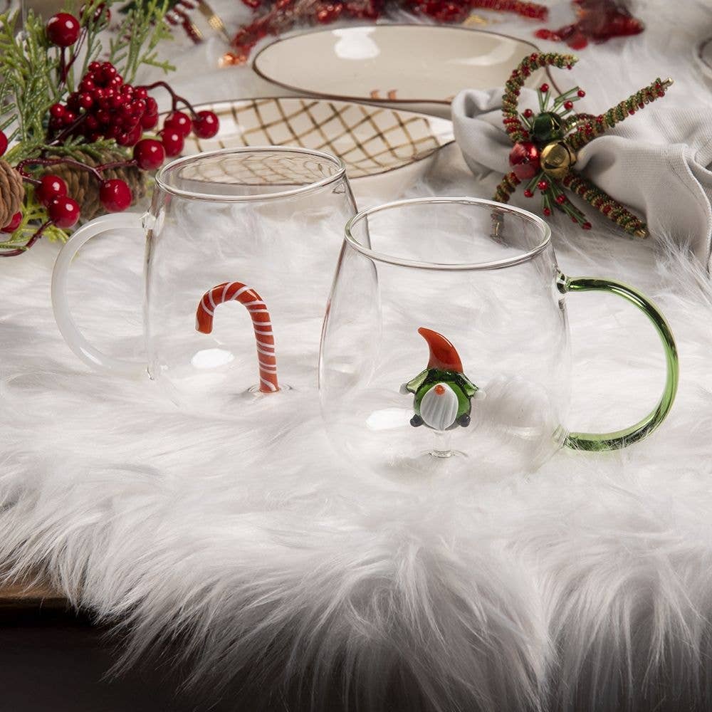 VdE Tivoli 1996 - XMAS MUG BOROSILIKAT ZUCKERSTANGE 3D 450ML