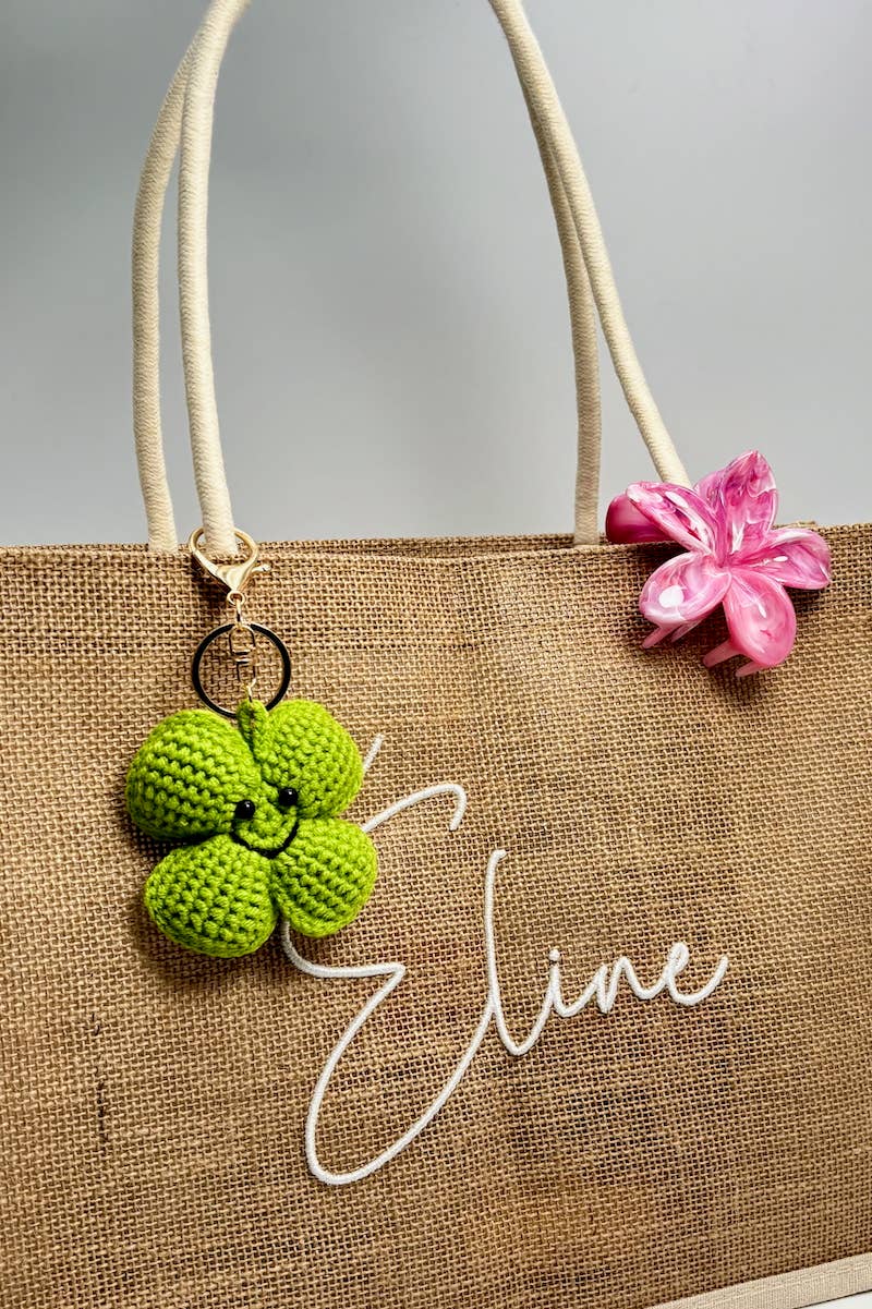 BYREN | ÉLINE L'ATELIER - Glücksbringer Taschenzubehör und Schlüsselanhänger Kleeblatt PC028HZ