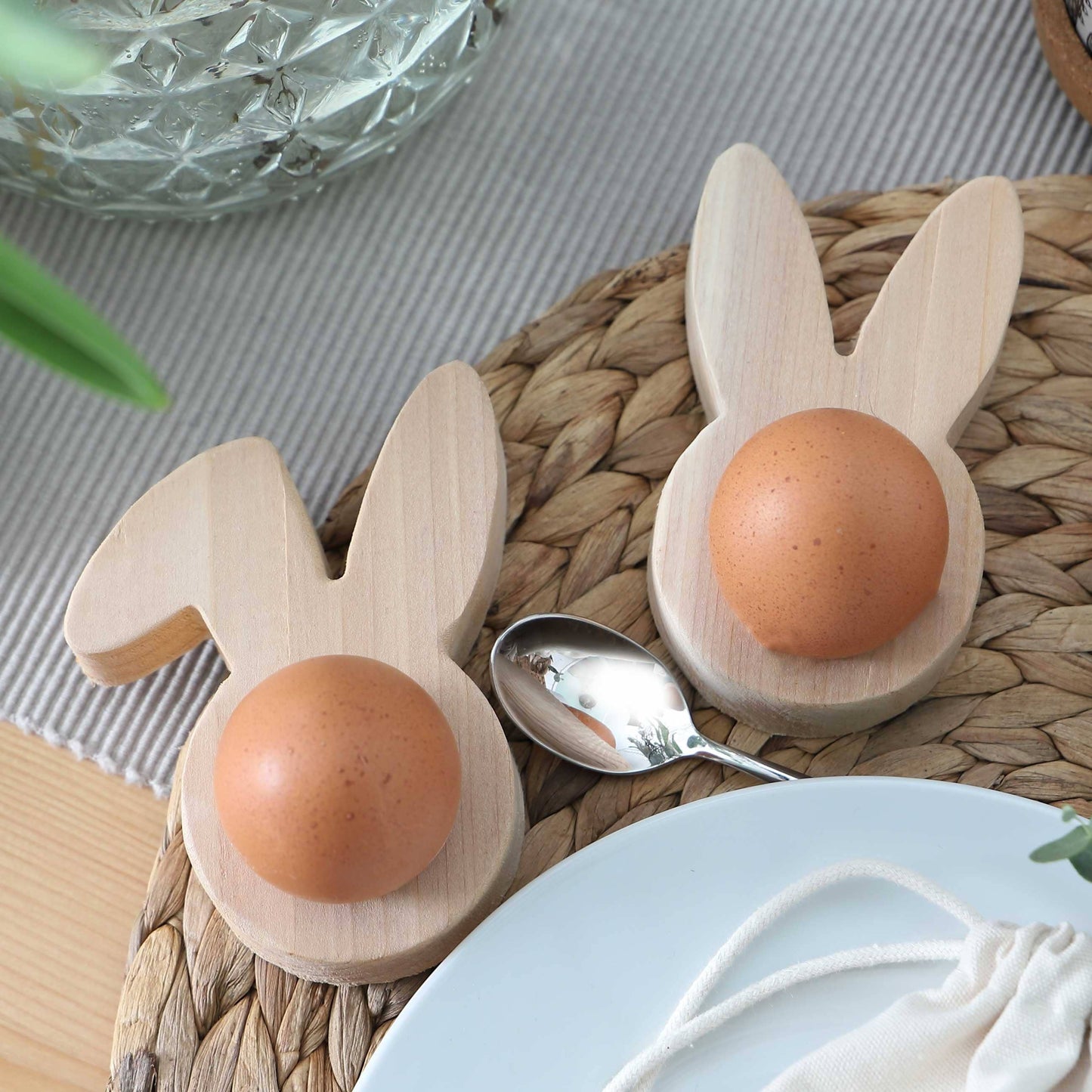 Papierdrachen - Ostern Eierbecher - Hasen - Set 2