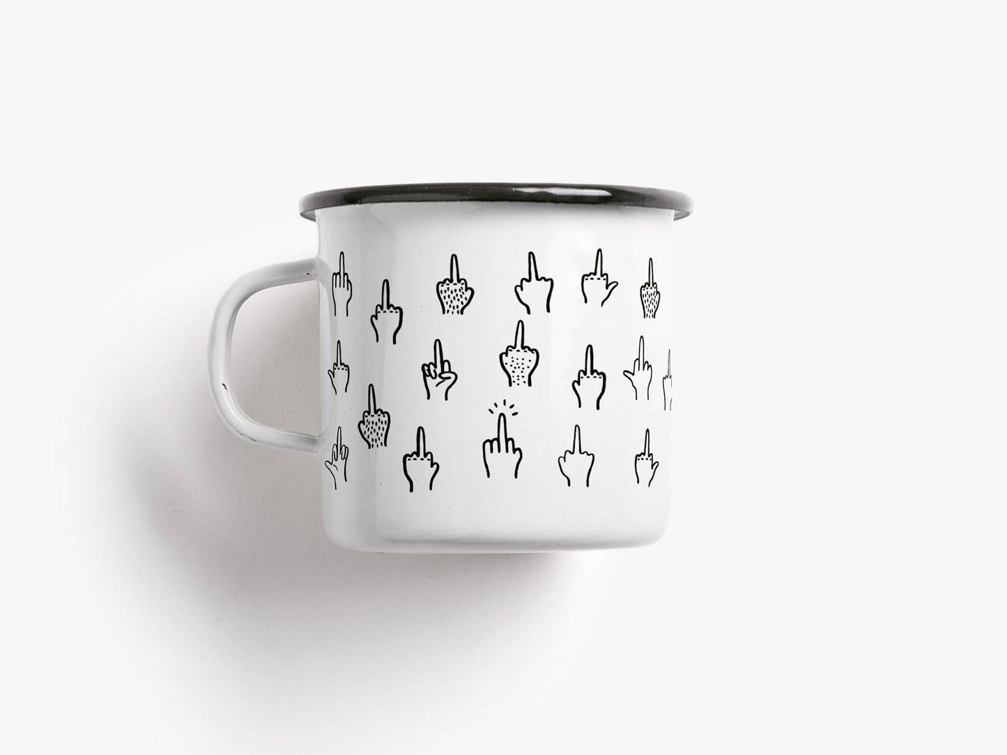 typealive - Tasse aus Emaille / F*&k You