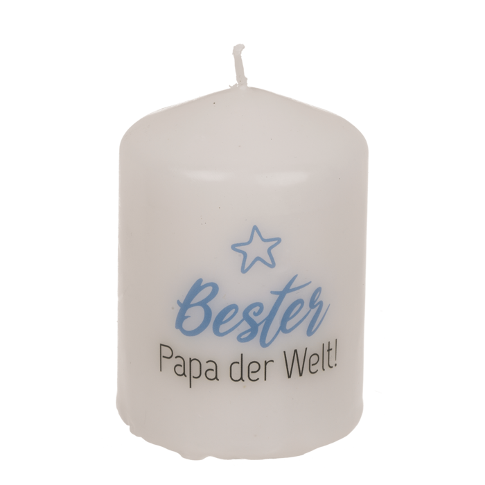 Out of the blue KG - Stumpenkerze, Bester Papa der Welt,