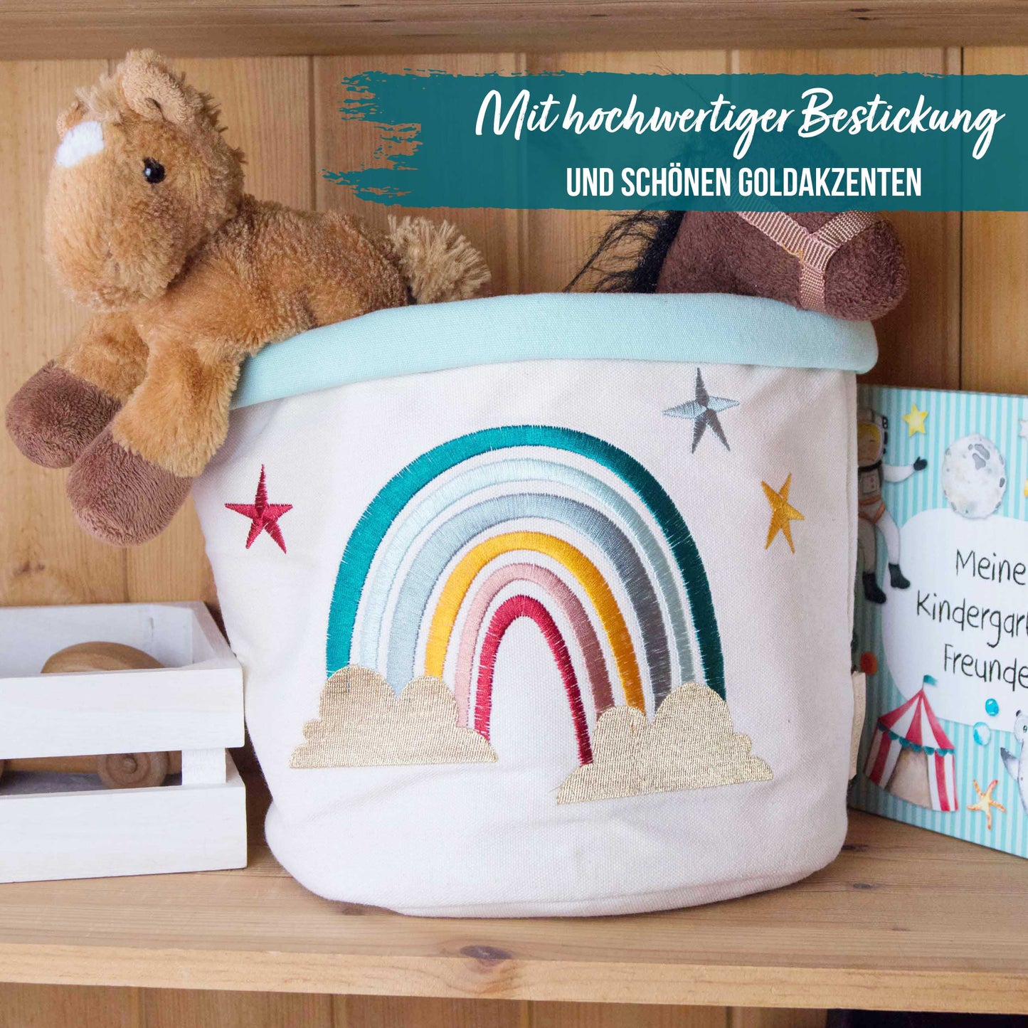 Papierdrachen - Kinder Utensilo - Regenbogen