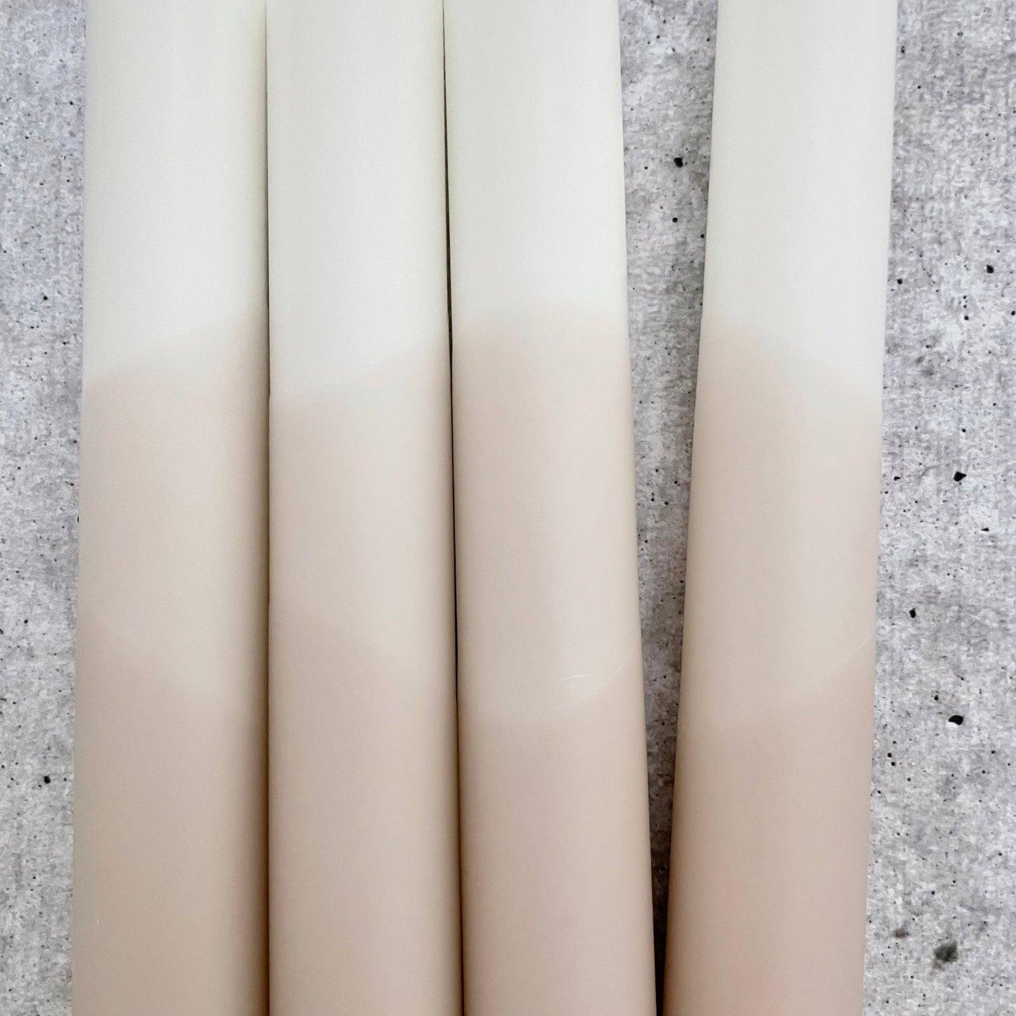 Wolkenreich - Dip Dye Kerzen | Boho beige | 4er Set