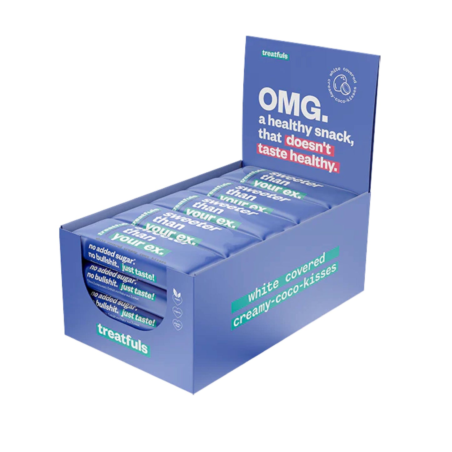 treatfuls - Weiße Schoko Kokosnuss-Mandel Riegel bio + vegan+ glutenfrei