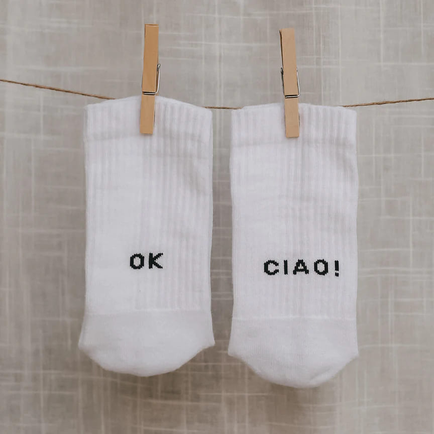Socken "Ok Ciao!"