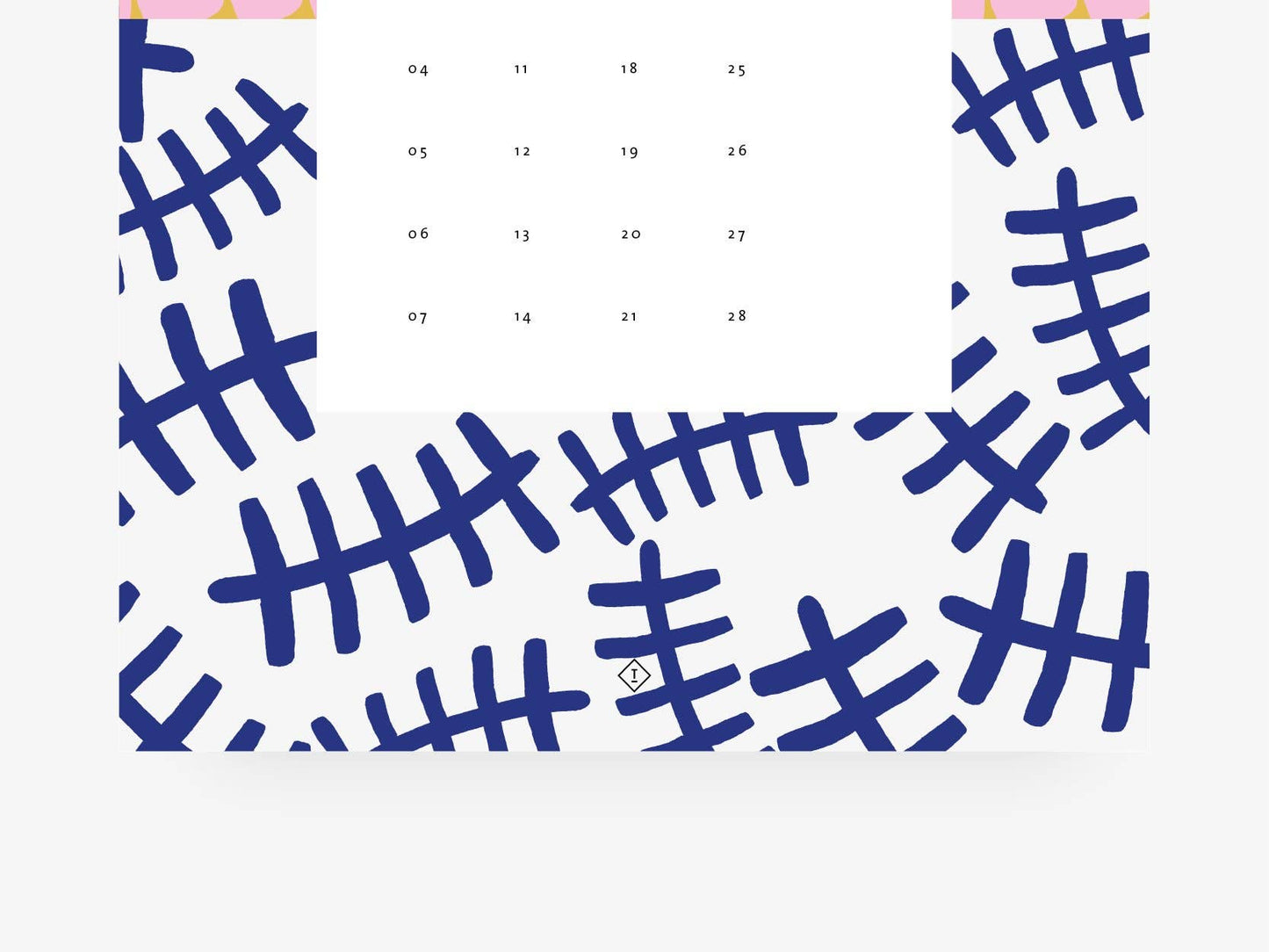 typealive - Wandkalender / Pattern