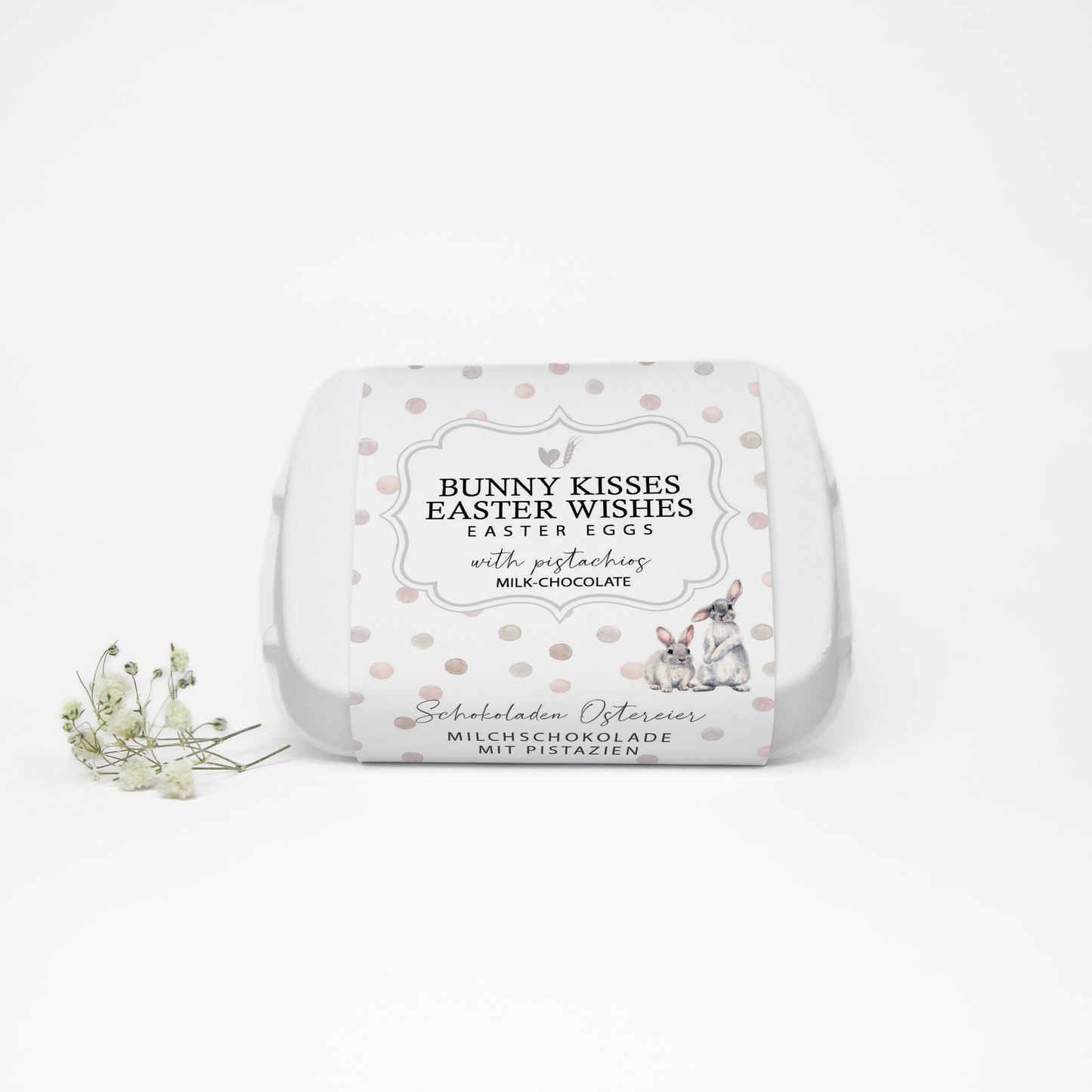 Bake Affair GmbH - Schokoladen Ostereier "Bunny Kisses, Easter Wishes"