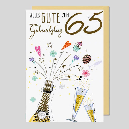 Michel-Verlag GmbH - Geburtstagskarten 65. / Serie AVANTGARDE