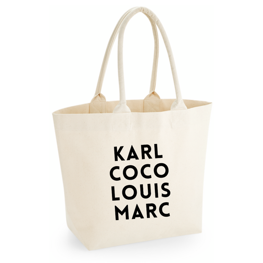 Tote Bag "Karl Coco Louis Marc" – Stylische Baumwolltasche