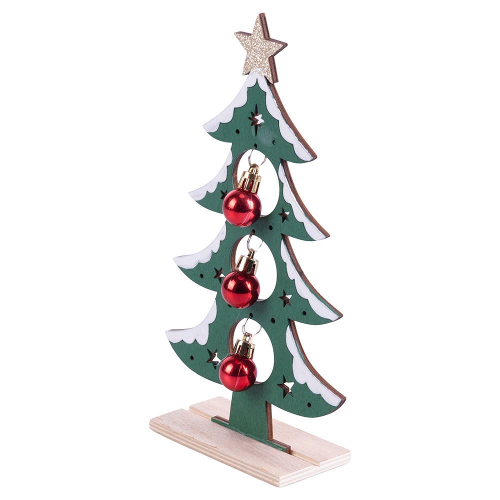 VdE Tivoli 1996 - WEIHNACHTEN CHIC BAUM HOLZ H 22,5 CM