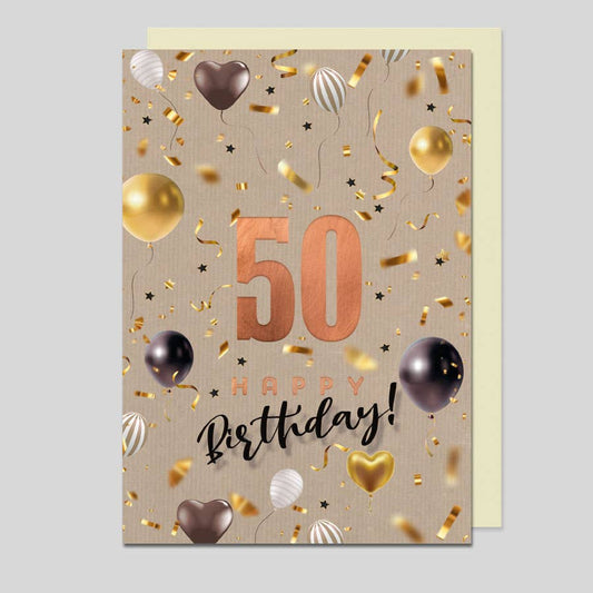 Michel-Verlag GmbH - Glückwunschkarte zum 50. Geburtstag