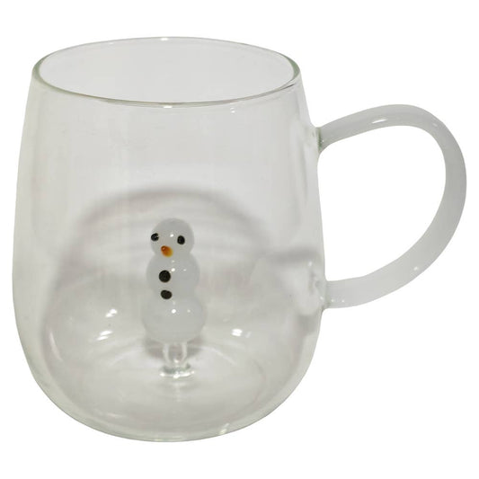 VdE Tivoli 1996 - XMAS BECHER BOROSILIKAT 3D SCHNEEMANN 450ML