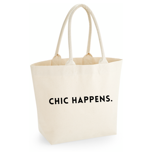 Tote Bag "Chic happens" – Stylische Baumwolltasche