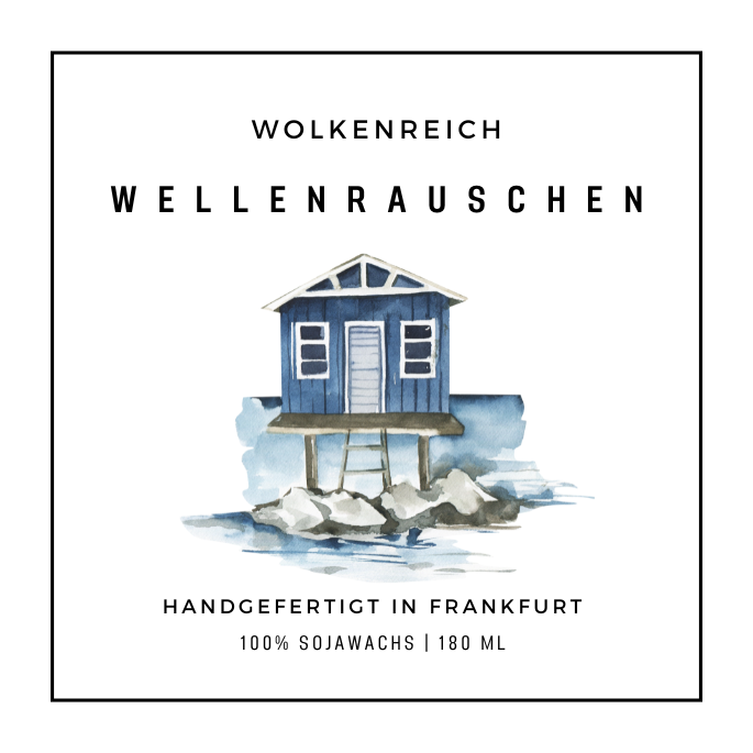 Wolkenreich - Ein Tag am Meer | Duftkerze, Sojawachs: Ein Tag am Meer