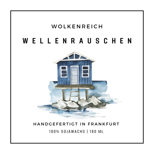 Wolkenreich - Ein Tag am Meer | Duftkerze, Sojawachs: Wellenrauschen