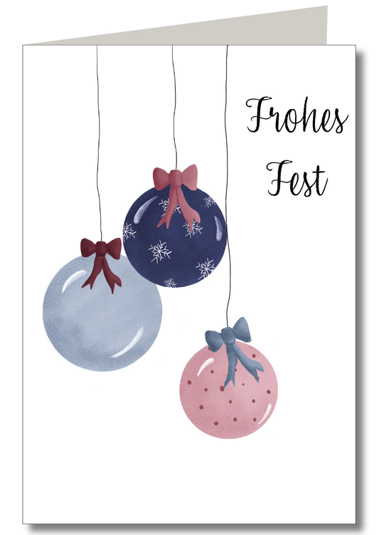 KEITCARDS - 3 Weihnachtskugeln