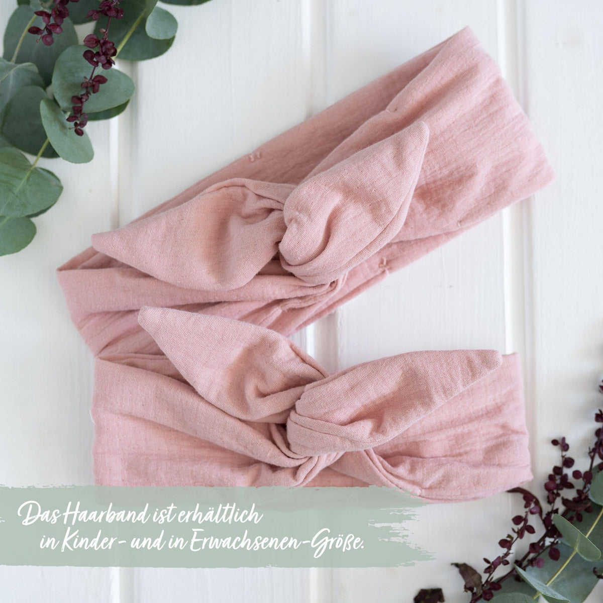 Papierdrachen - Papierdrachen Haarband aus Musselin für Frauen - rosa