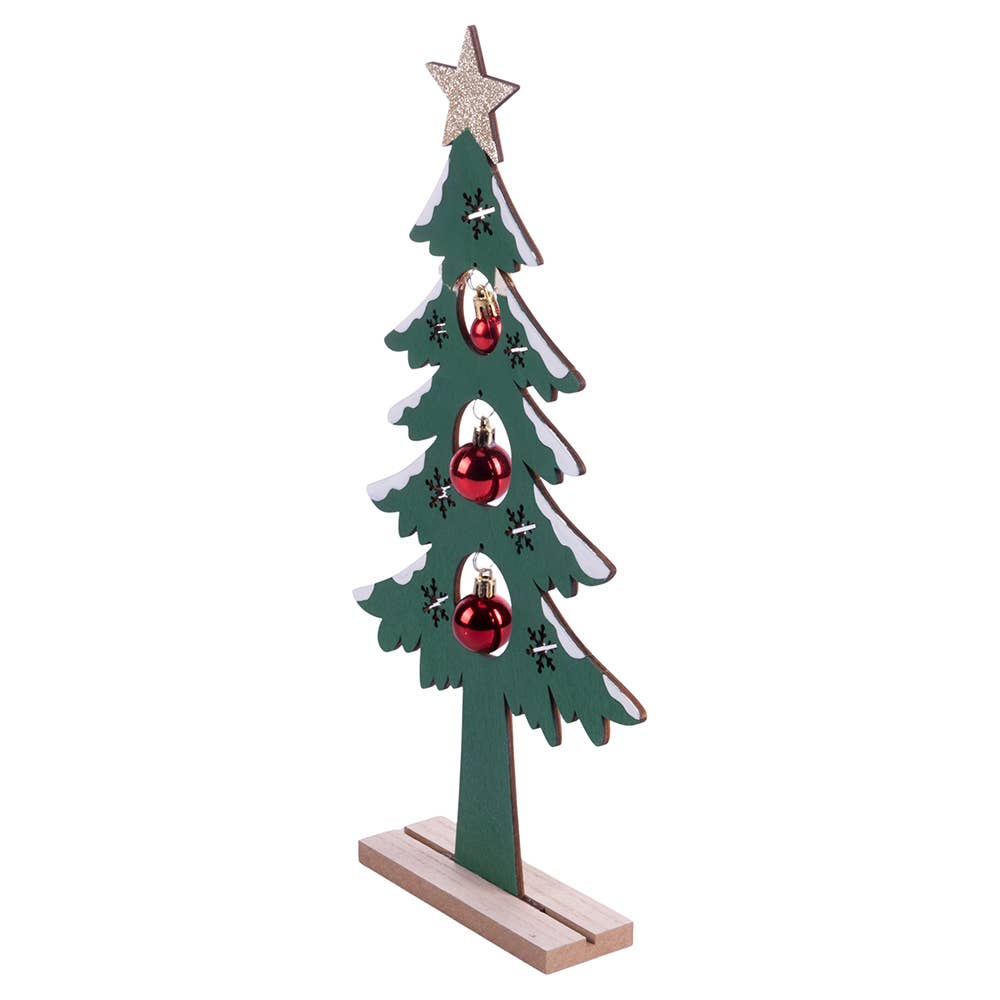 VdE Tivoli 1996 - WEIHNACHTEN CHIC BAUM HOLZ H 22,5 CM