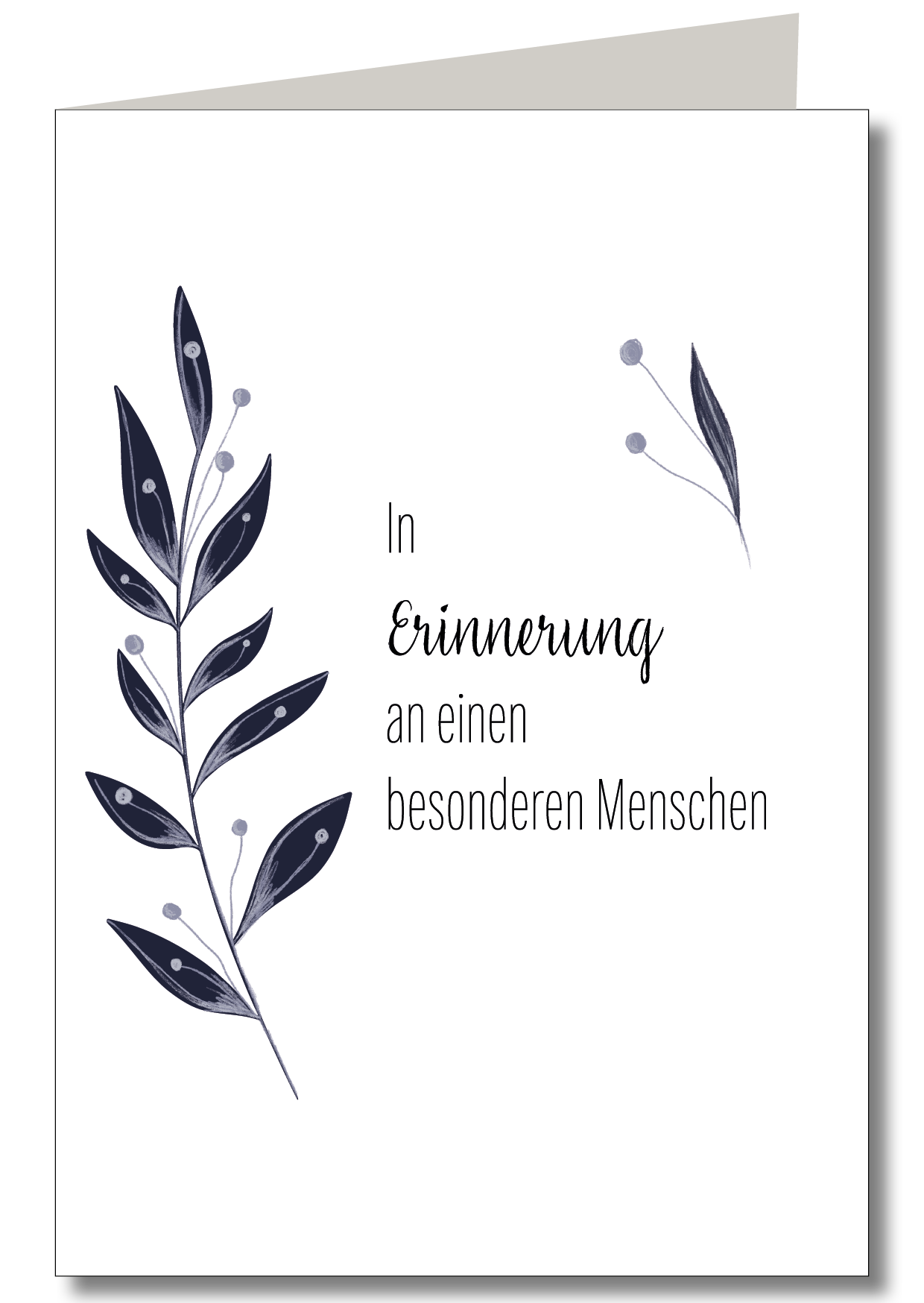 KEITCARDS - Pflanzenranke_In Erinnerung an einen besonderen Menschen