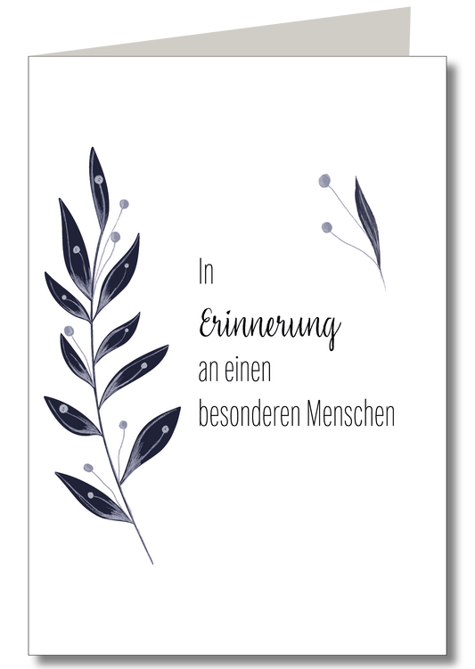 KEITCARDS - Pflanzenranke_In Erinnerung an einen besonderen Menschen