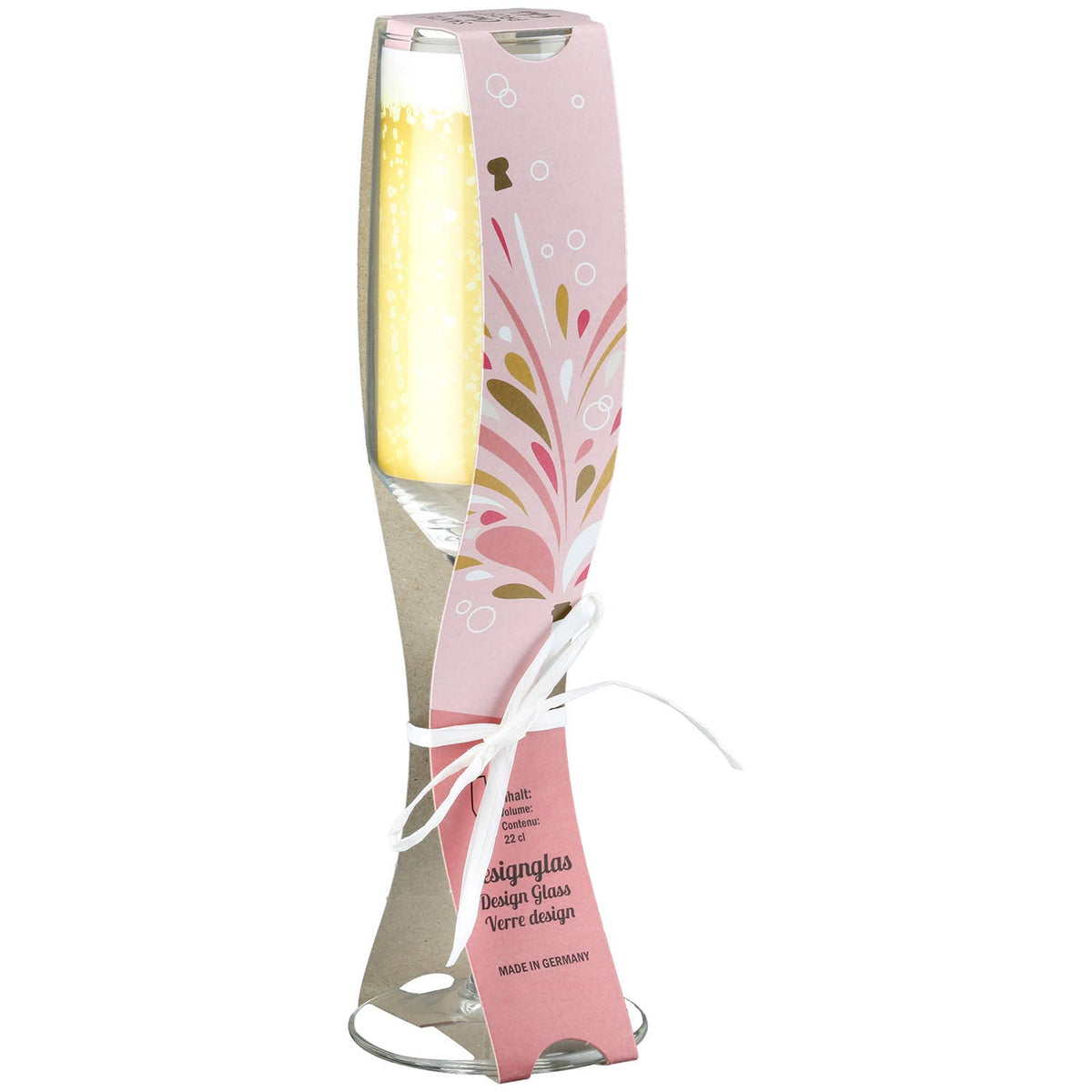 Gilde Handwerk Macrander GmbH & Co. KG - Sektglas Mädelsabend klar H. 23 cm, VE 6