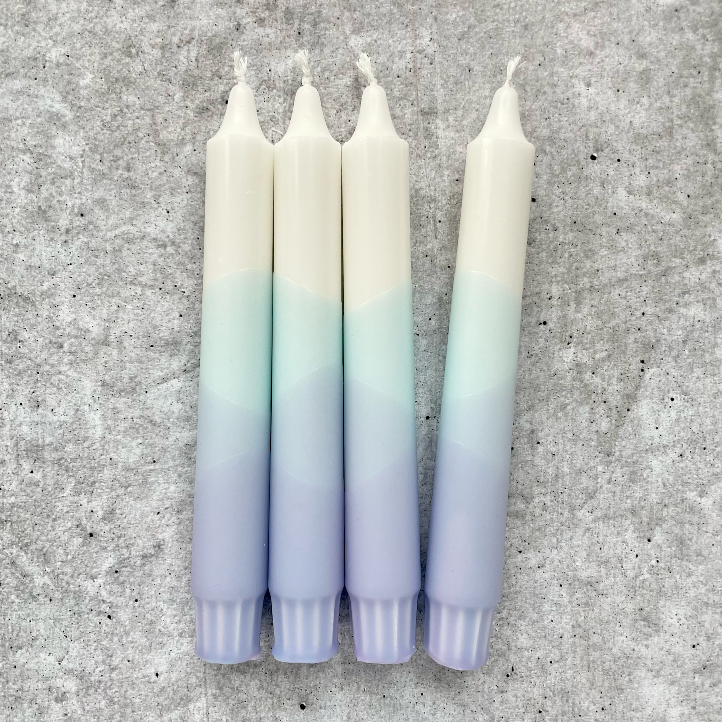 Wolkenreich - Dip Dye Kerzen | Provence | 4er Set