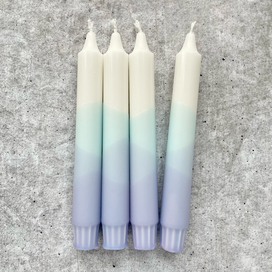 Wolkenreich - Dip Dye Kerzen | Provence | 4er Set