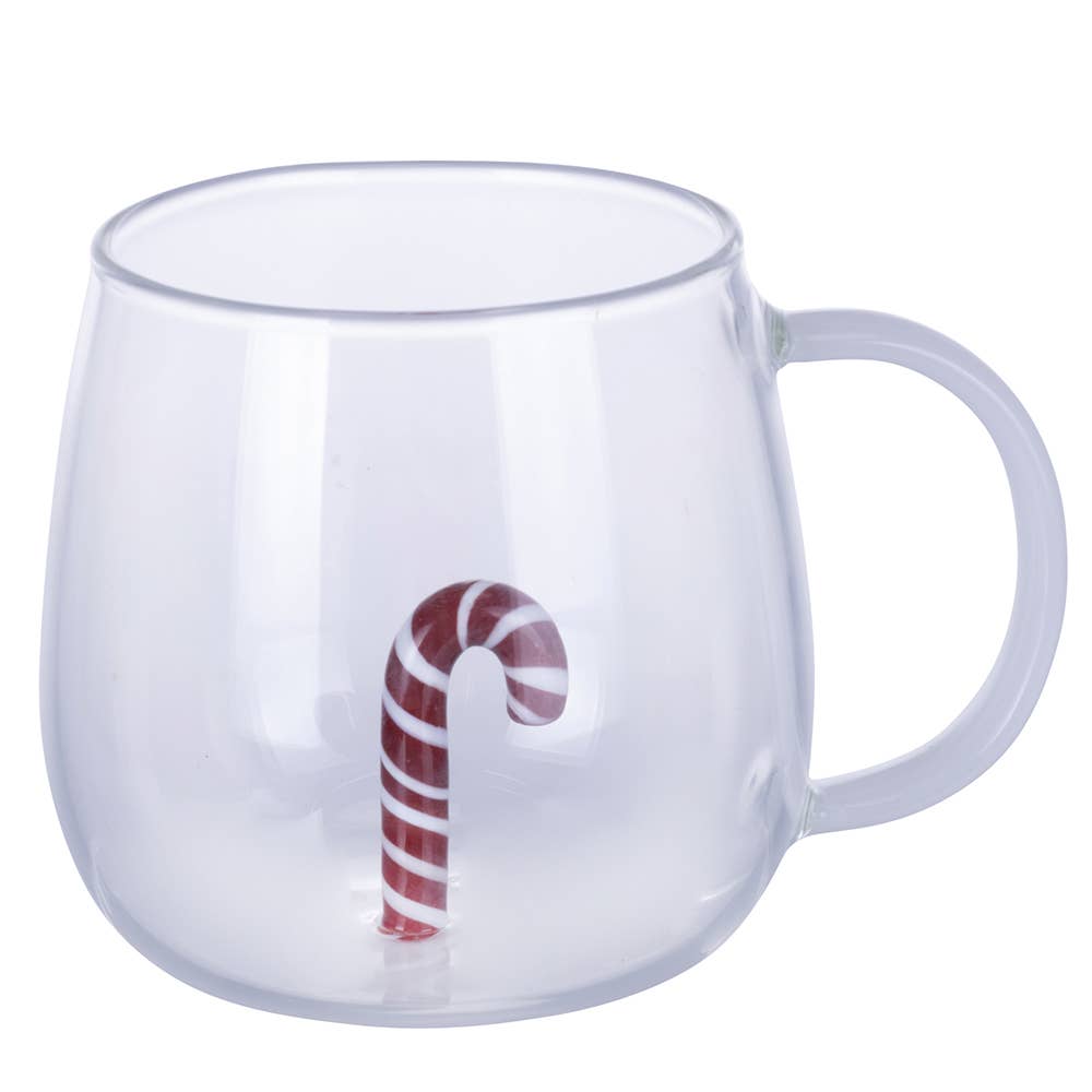 VdE Tivoli 1996 - XMAS MUG BOROSILIKAT ZUCKERSTANGE 3D 450ML