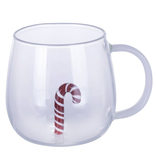 VdE Tivoli 1996 - XMAS MUG BOROSILIKAT ZUCKERSTANGE 3D 450ML