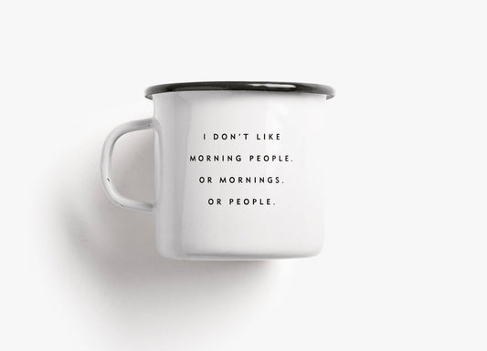 typealive - Tasse aus Emaille / Morning People