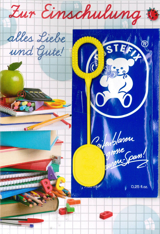 Michel-Verlag GmbH - Karte zum Schulanfang mit PUSTEFIX UK-61-119